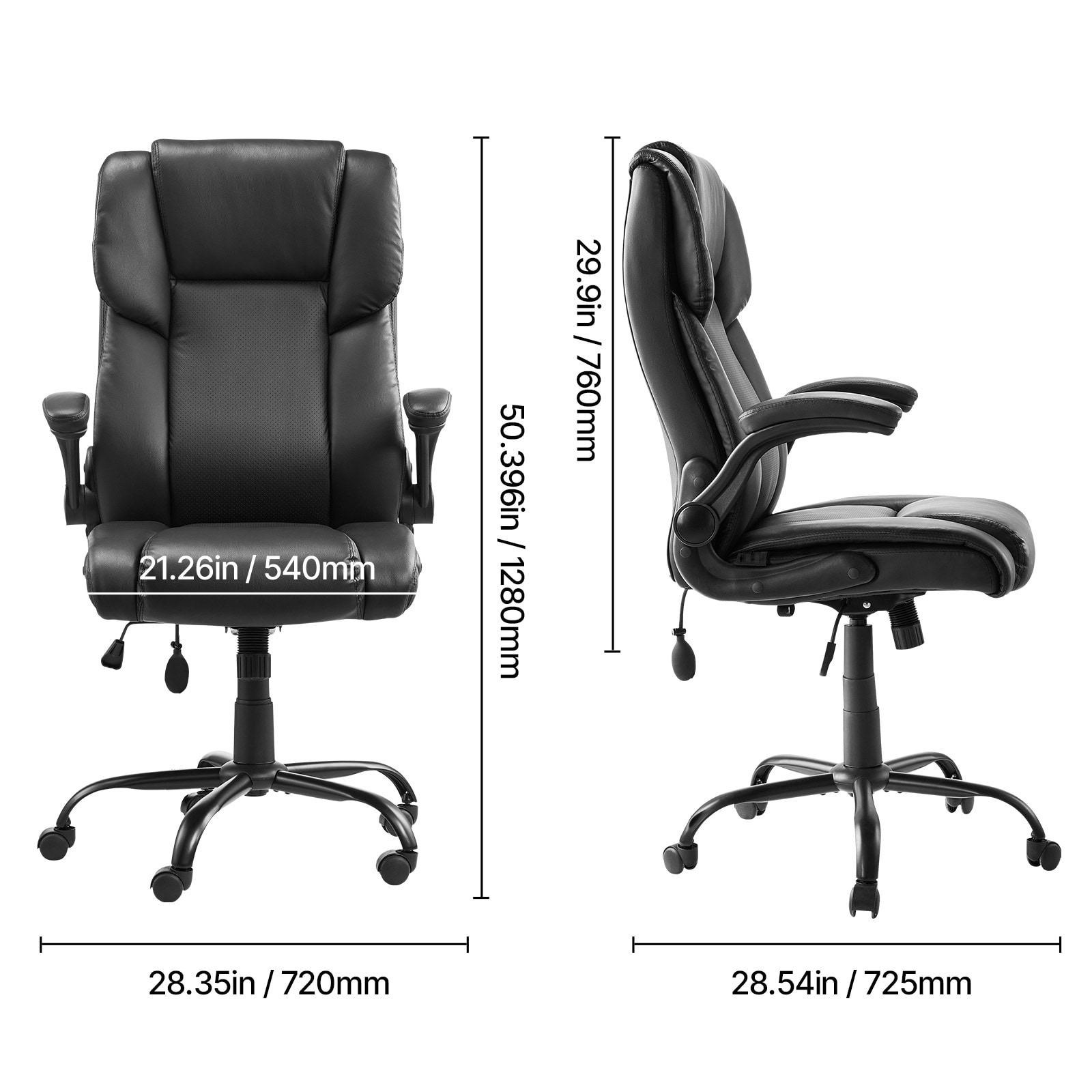 Executive Ergonomic Office Chair With Lumbar Support And High Back_voghion.com